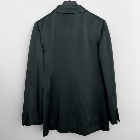 ZARA Emerald Green Satin Matching Coord Suit - Picture 10 of 16